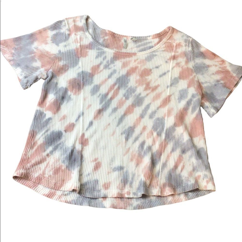 Cato tie-dye short sleeve medium top